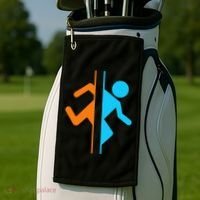 Portal Funny Golf Towel thumb 2