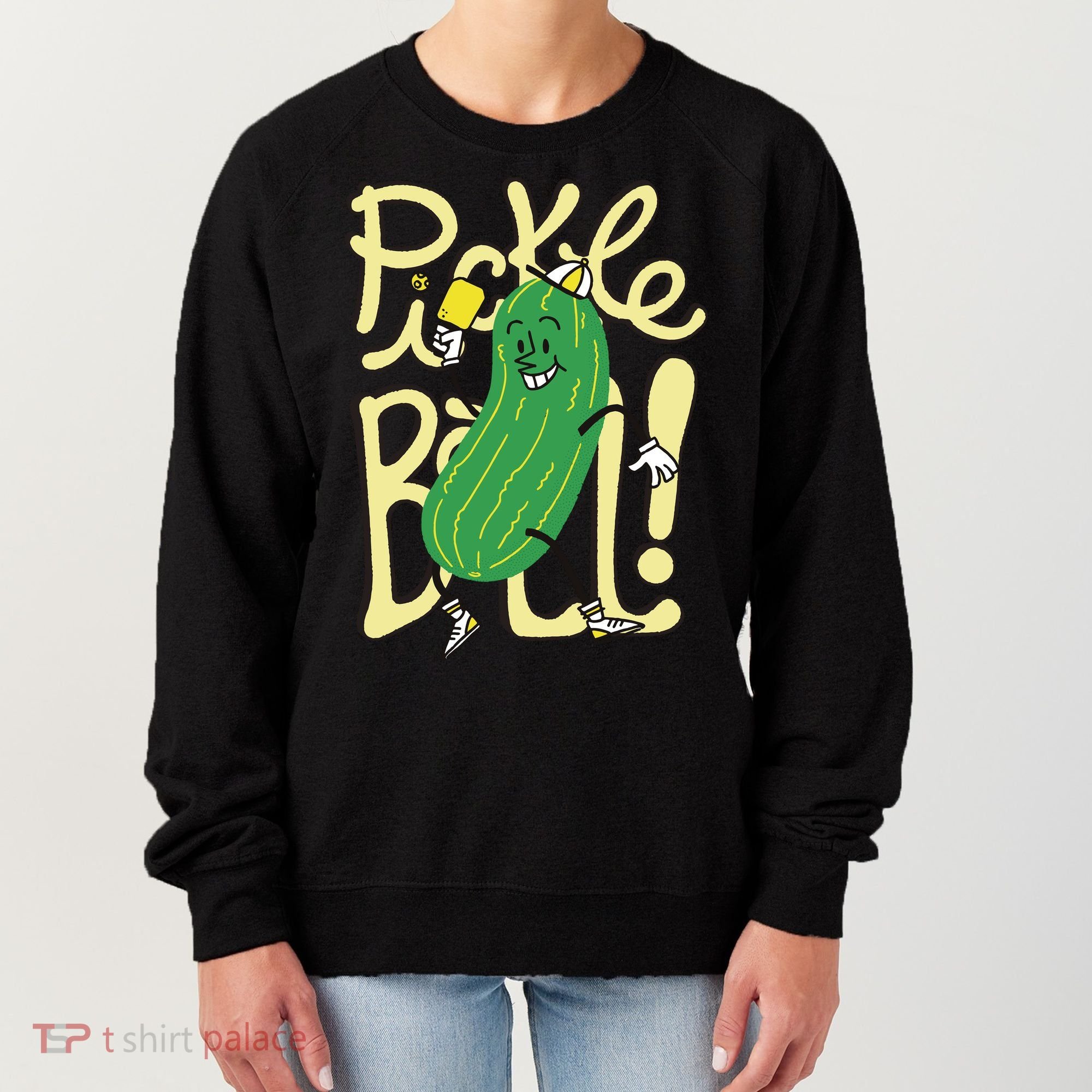 Pickleball Funny Pickle Sport Women's Sweatshirt