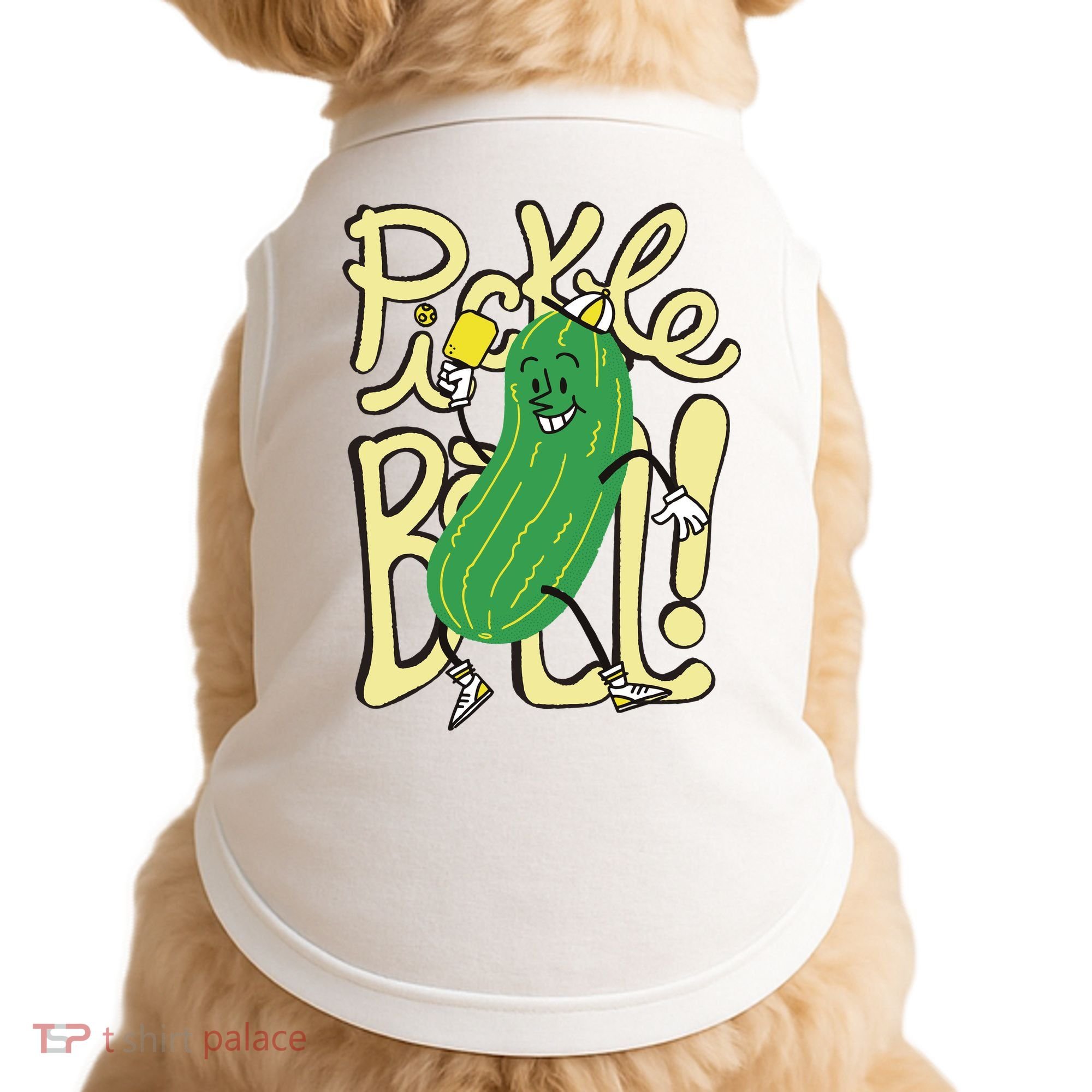 Pickleball Funny Pickle Sport Doggie Tank
