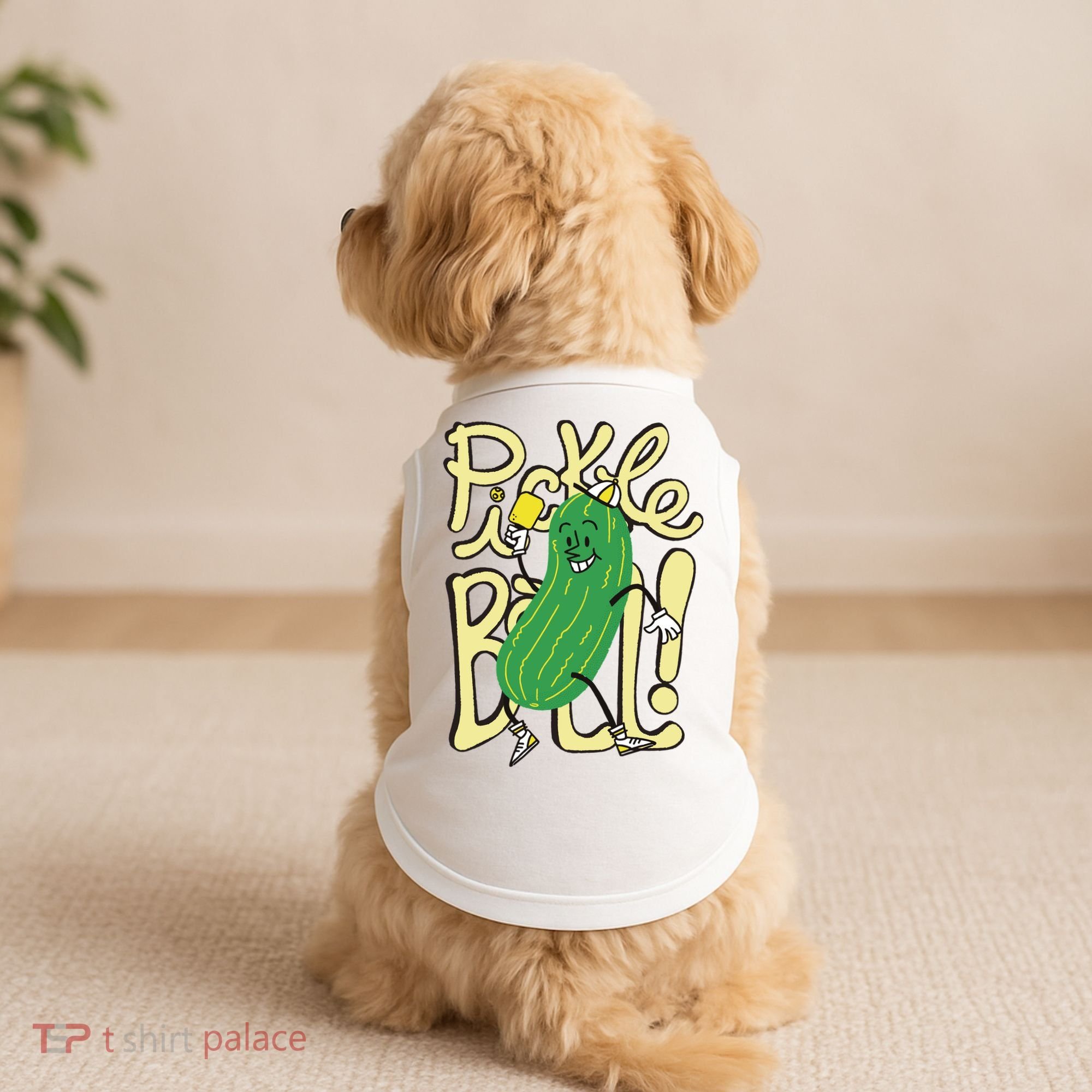 Pickleball Funny Pickle Sport Doggie Tank