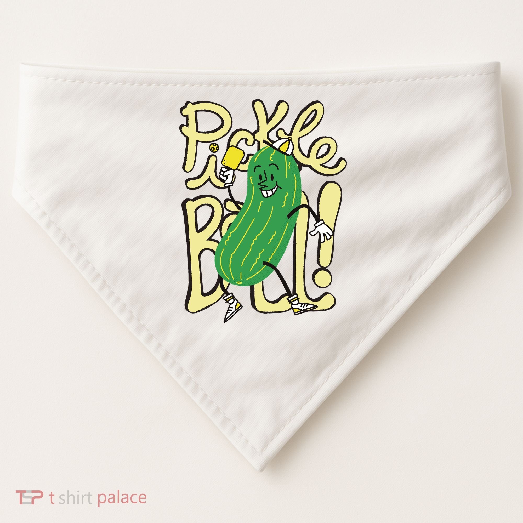 Pickleball Funny Pickle Sport USA-Made Doggie Bandana