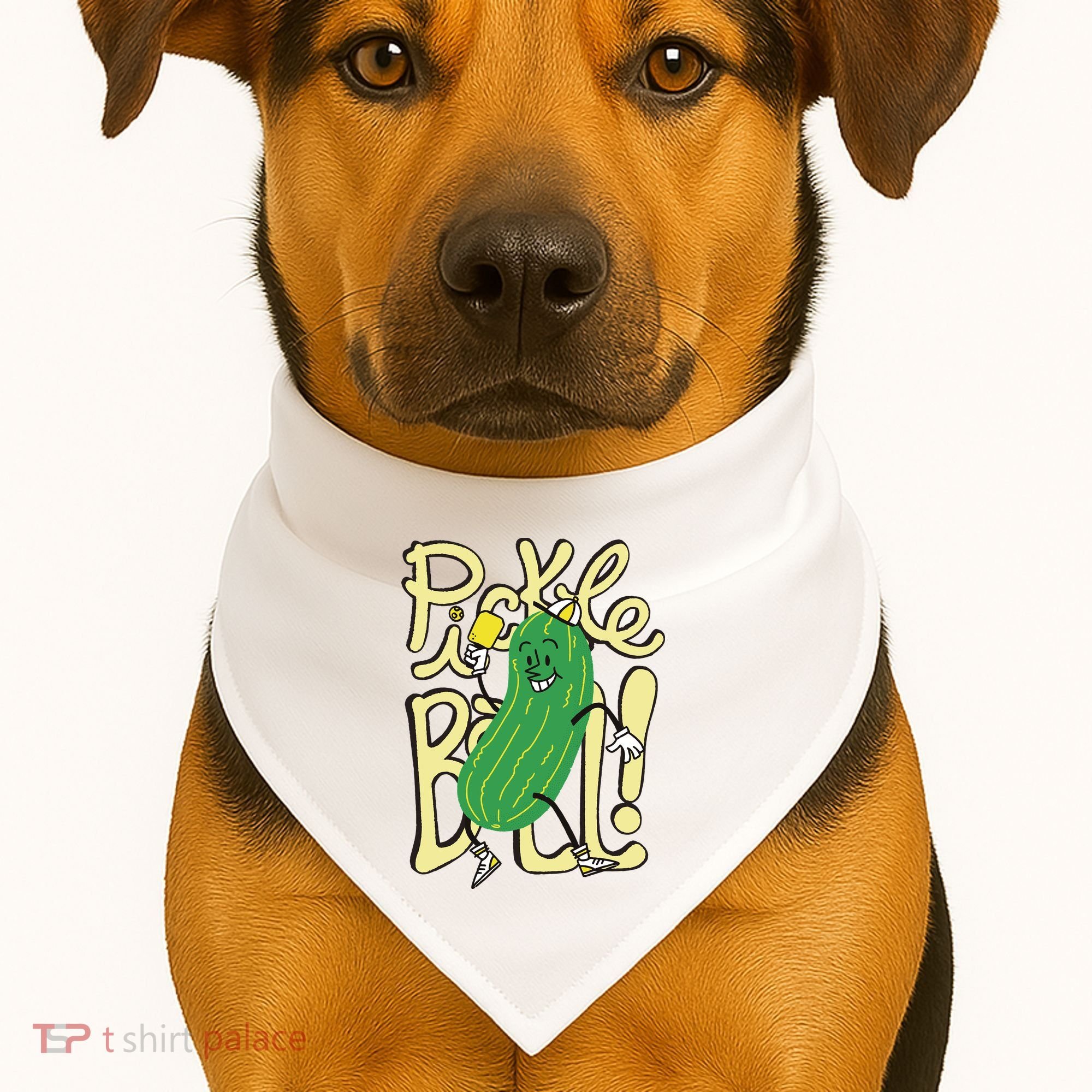 Pickleball Funny Pickle Sport USA-Made Doggie Bandana