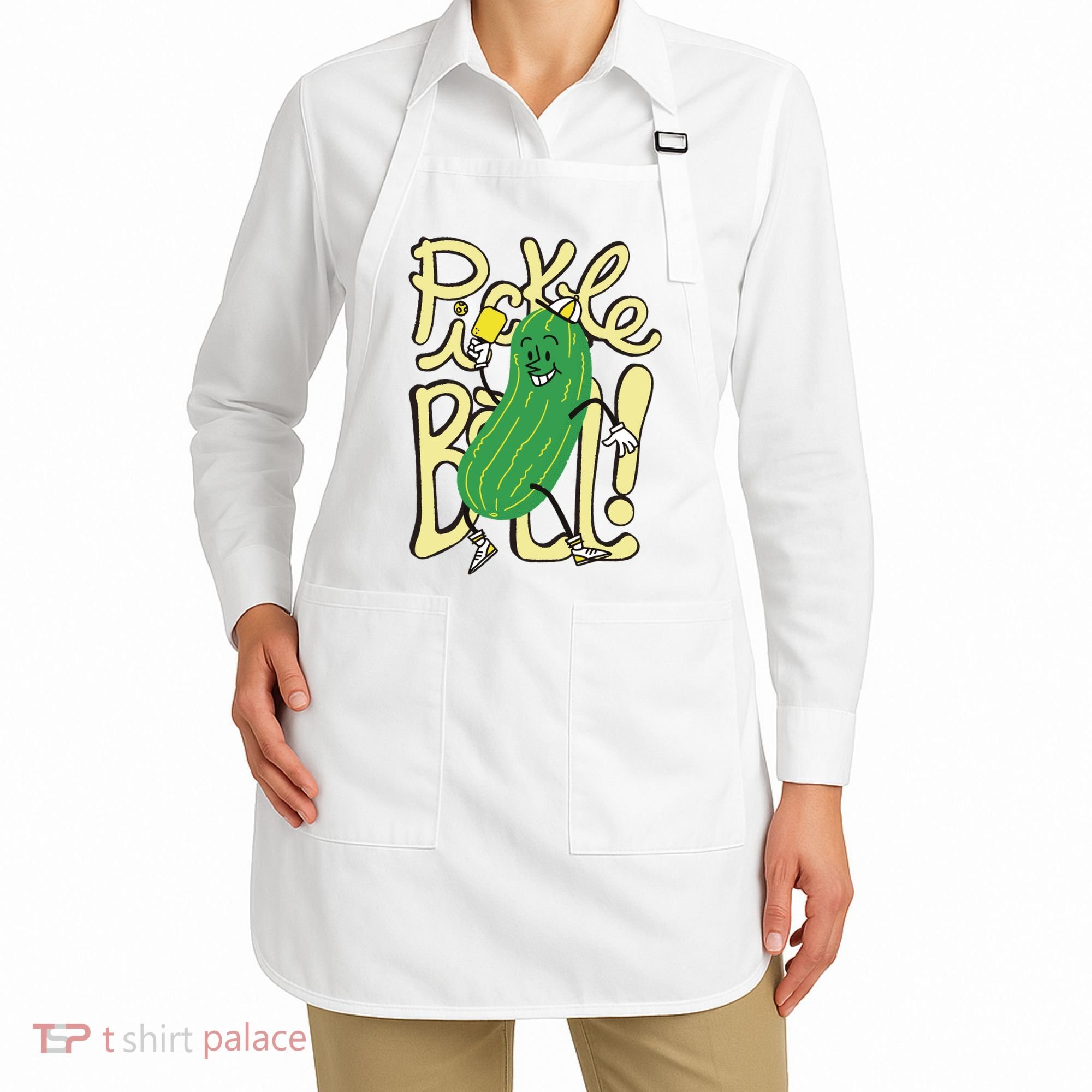 Pickleball Funny Pickle Sport Apron
