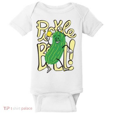 Pickleball Funny Pickle Sport Baby Bodysuit