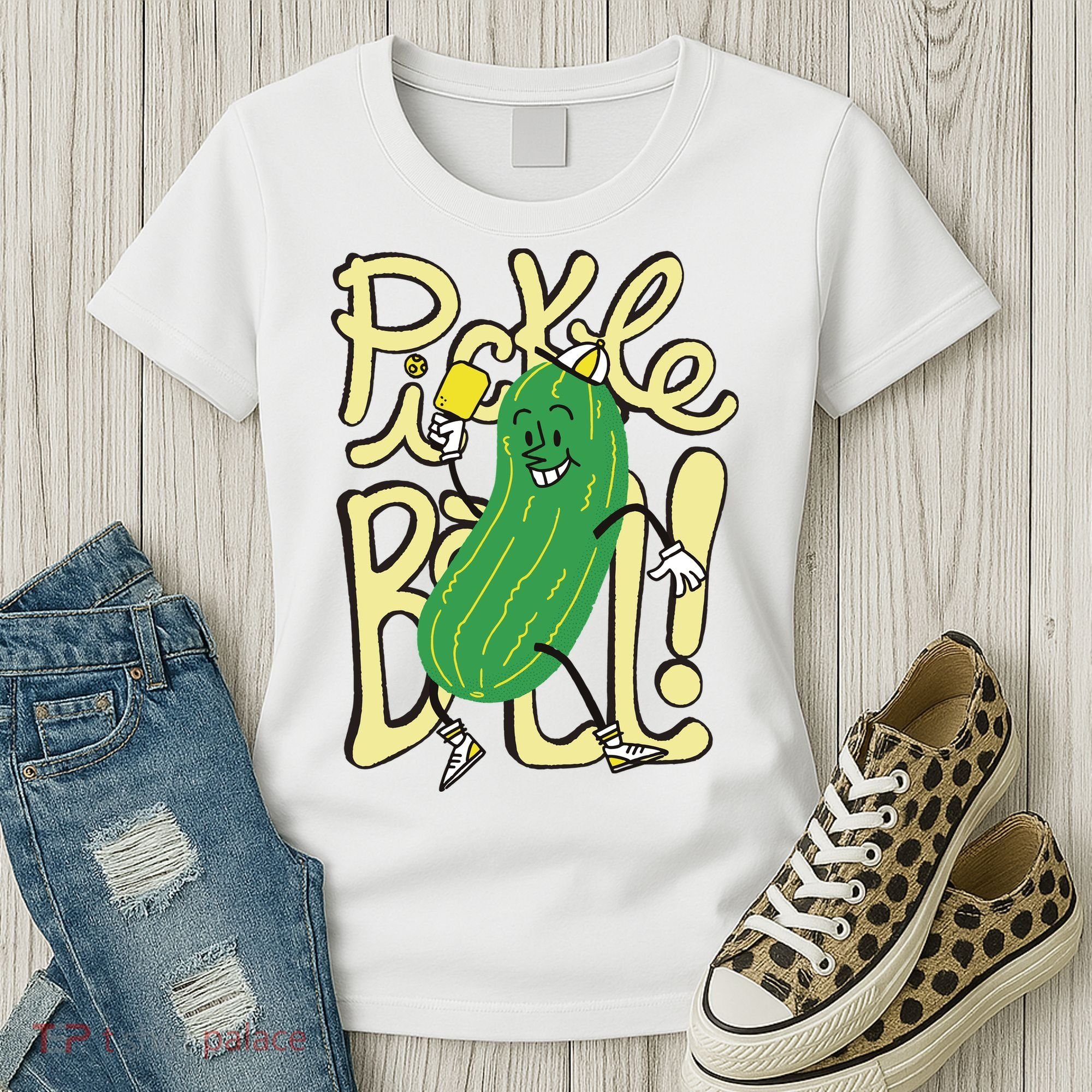 Pickleball Funny Pickle Sport Women's T-Shirt