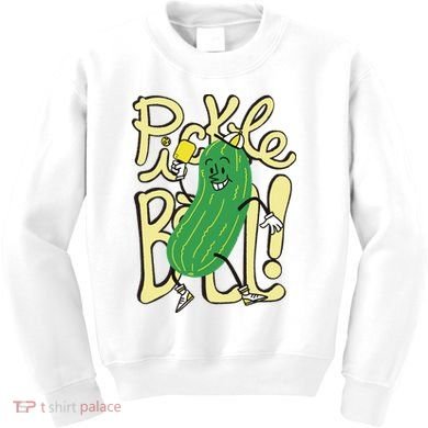 Pickleball Funny Pickle Sport Kids Sweatshirt