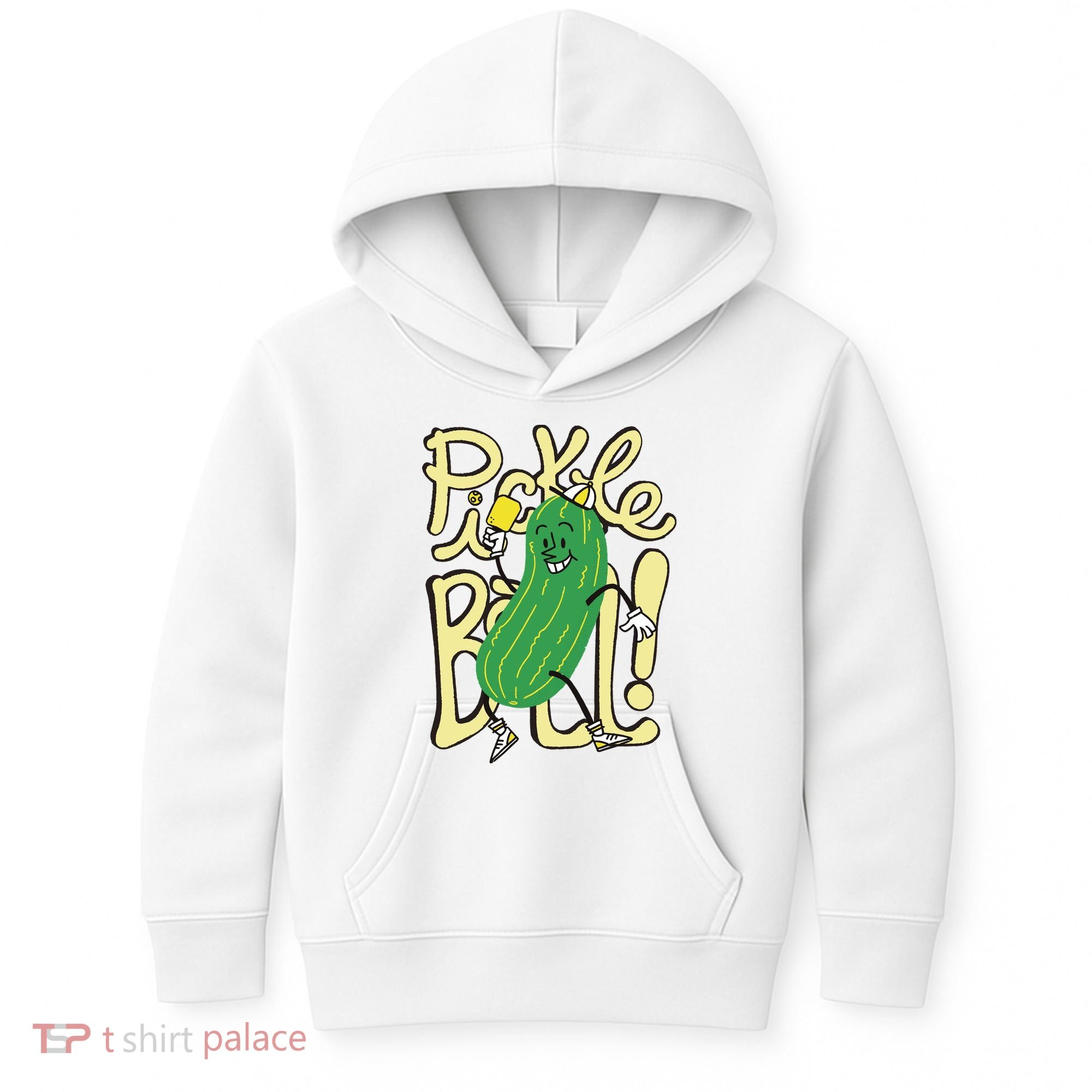 Pickleball Funny Pickle Sport Kids Hoodie