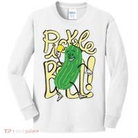 Pickleball Funny Pickle Sport Kids Long Sleeve Shirt thumb 0