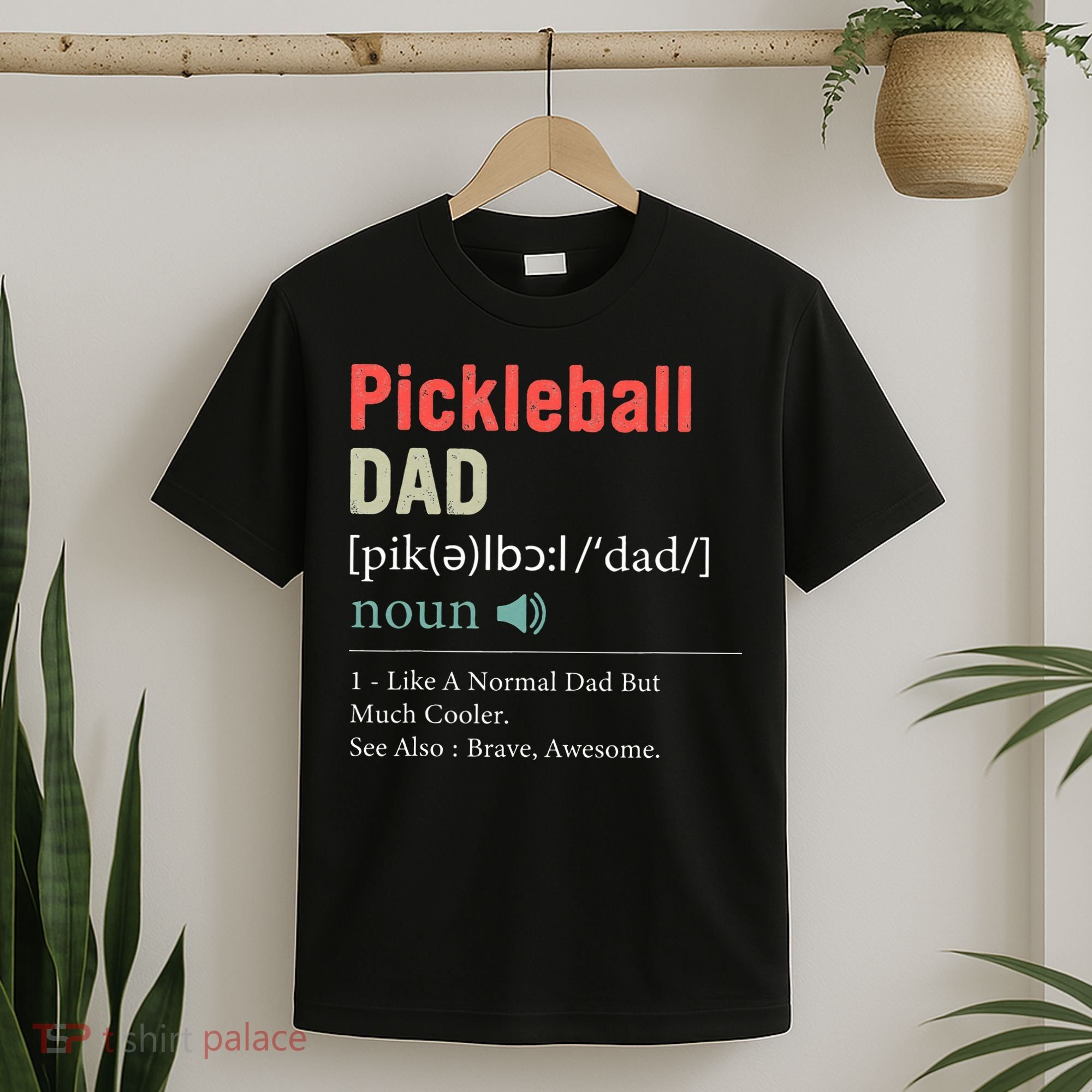 Pickleball Funny Pickleball Dad Definition Father's Day T-Shirt