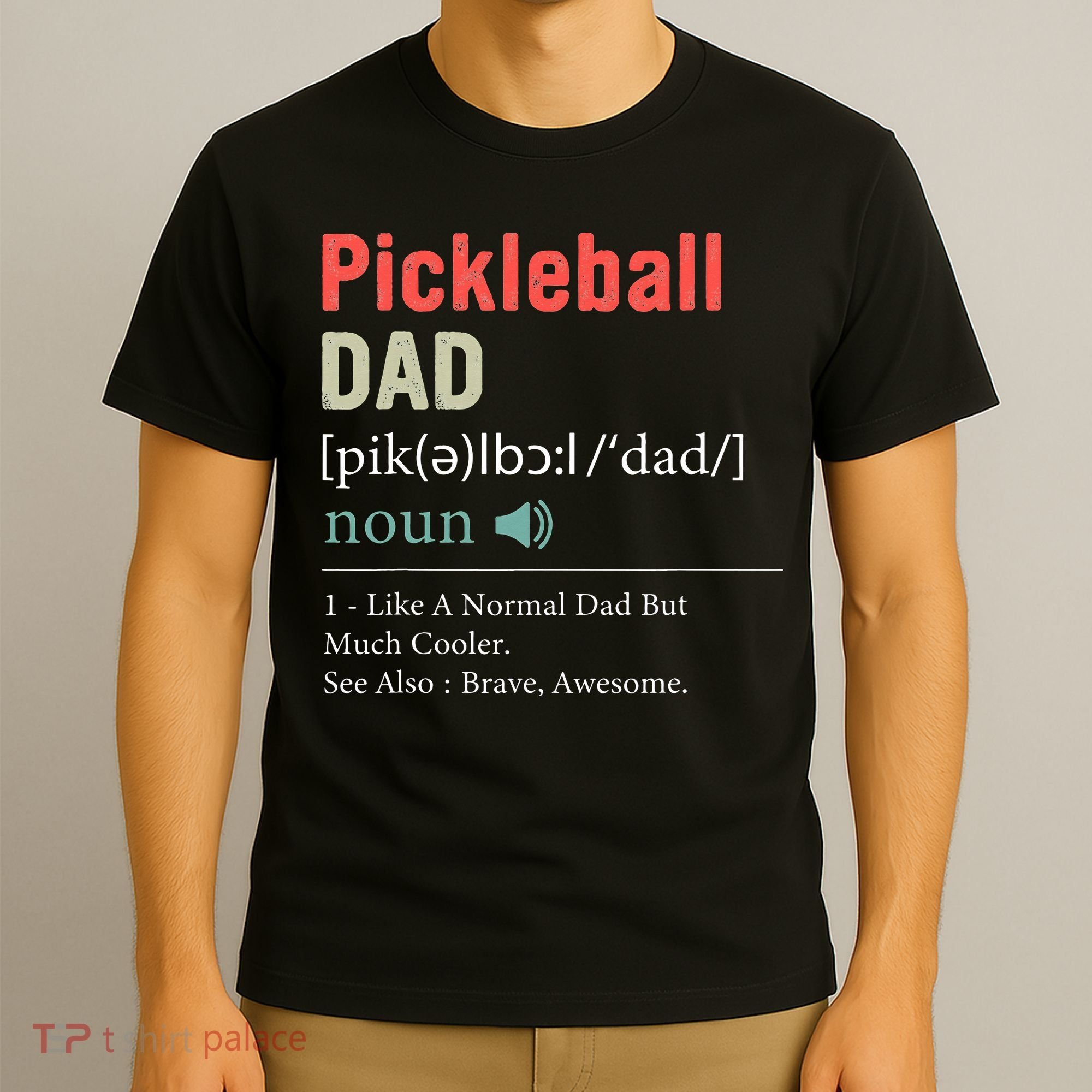 Pickleball Funny Pickleball Dad Definition Father's Day T-Shirt