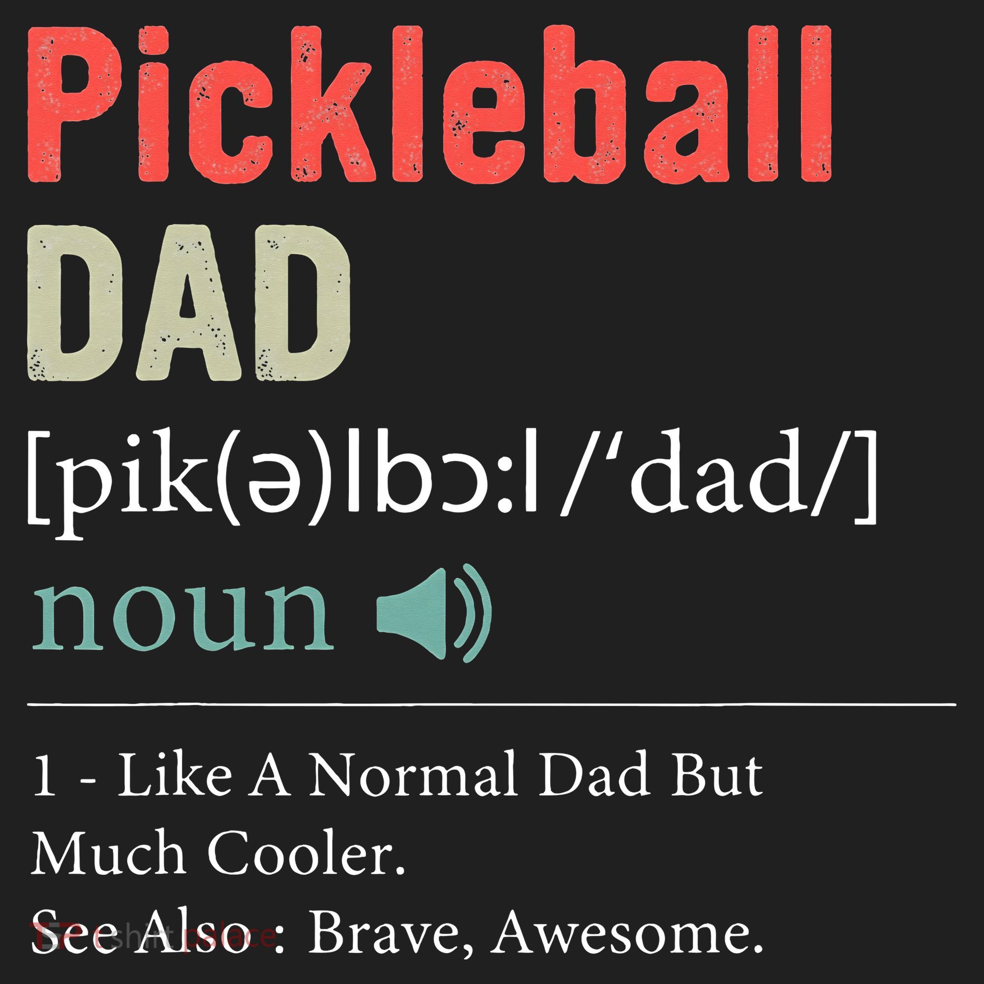 Pickleball Funny Pickleball Dad Definition Father's Day Beanie