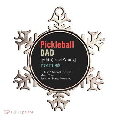 Pickleball Funny Pickleball Dad Definition Father's Day Ornament