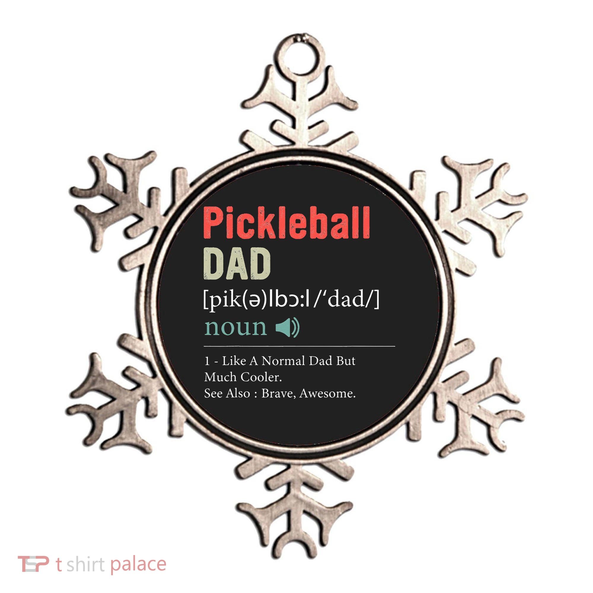 Pickleball Funny Pickleball Dad Definition Father's Day Ornament