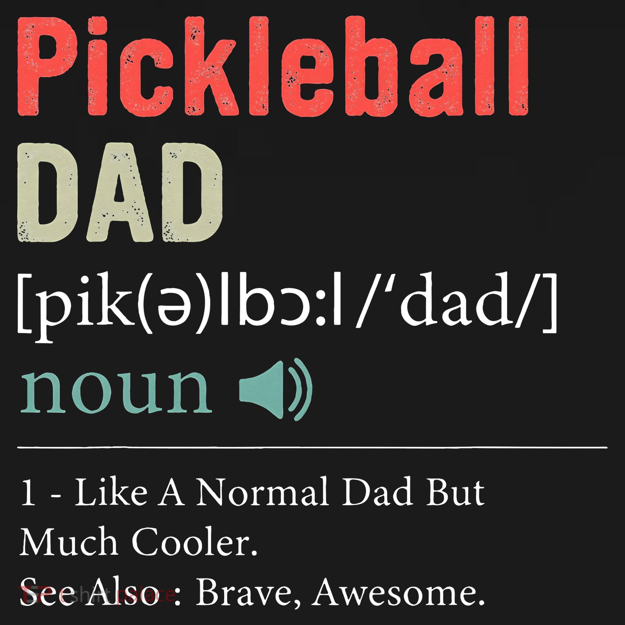 Pickleball Funny Pickleball Dad Definition Father's Day Visor