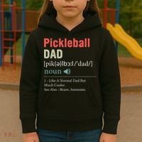 Pickleball Funny Pickleball Dad Definition Father's Day Kids Hoodie thumb 3