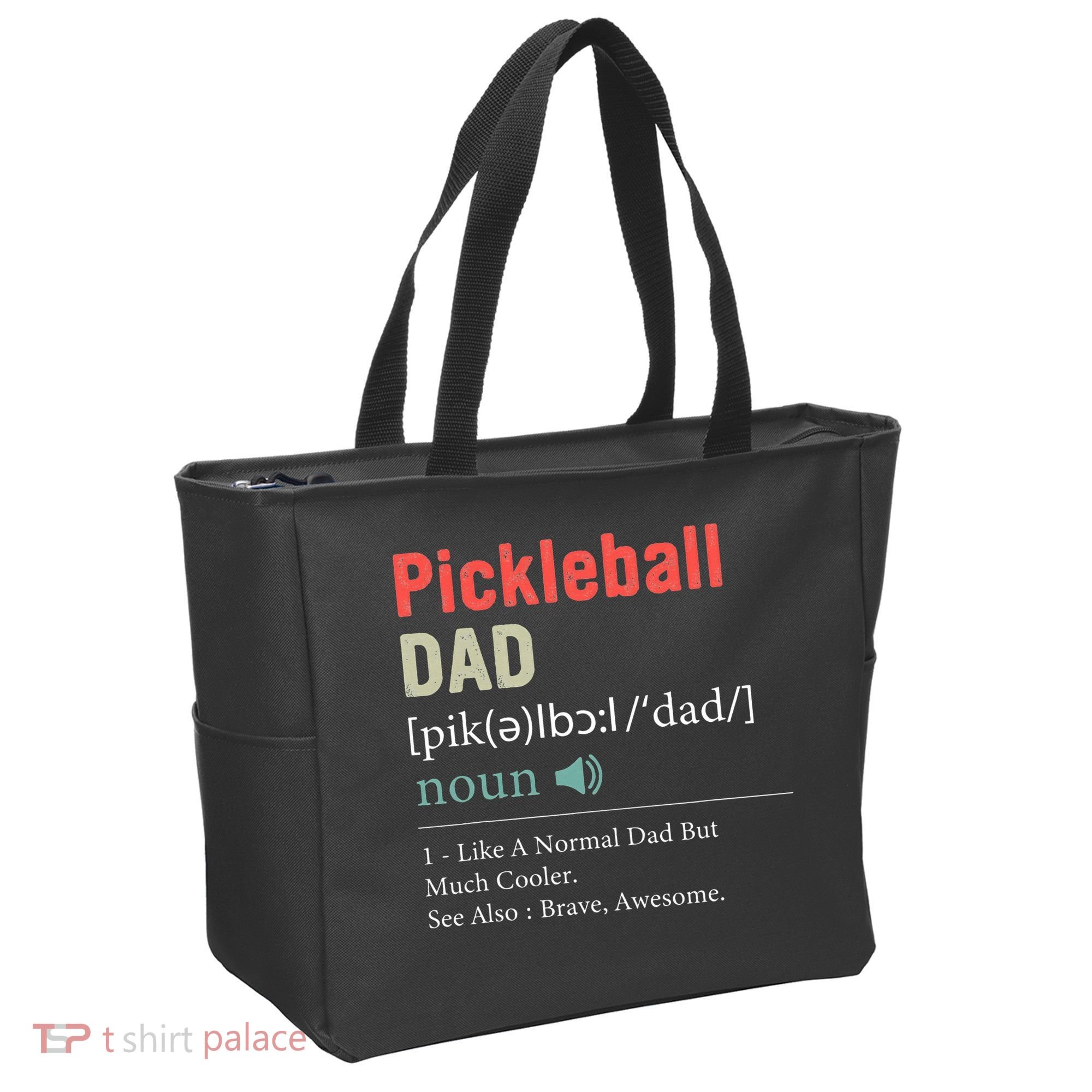 Pickleball Funny Pickleball Dad Definition Father's Day Tote Bag