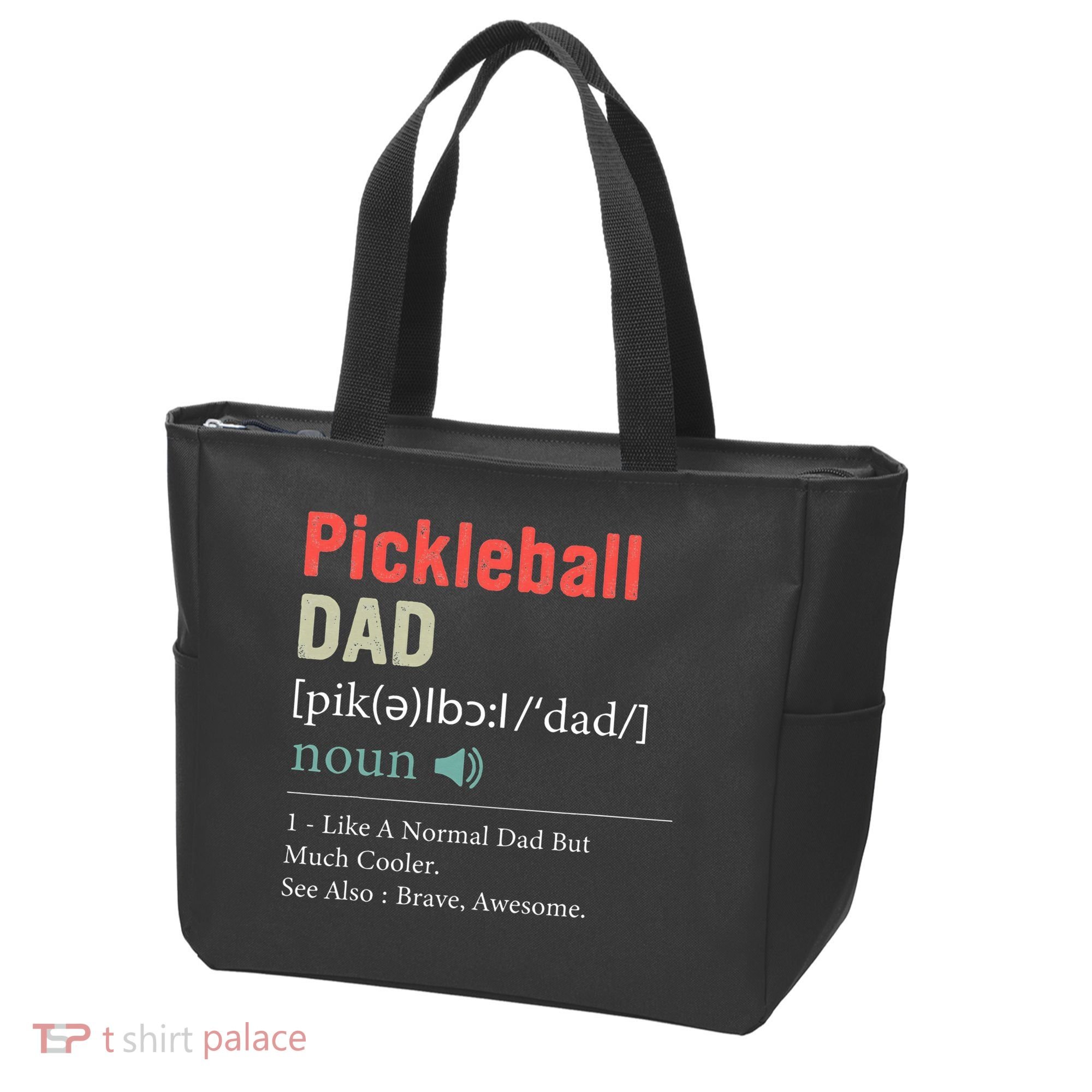 Pickleball Funny Pickleball Dad Definition Father's Day Tote Bag