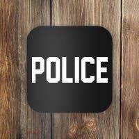 Police For Police Officer Halloween Costume Coaster thumb 0