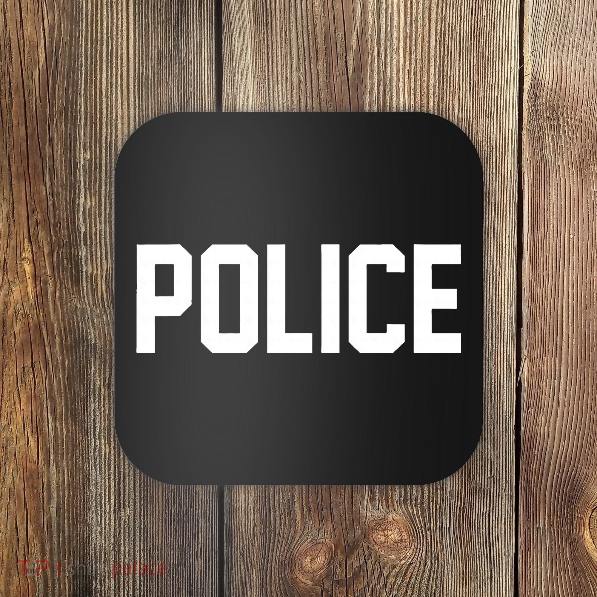 Police For Police Officer Halloween Costume Coaster