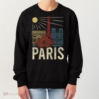 Paris France Paris Vacation Eiffel Tower Paris Souvenir Women's Sweatshirt thumb 0