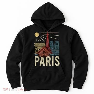 Paris France Paris Vacation Eiffel Tower Paris Souvenir Hoodie