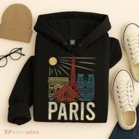 Paris France Paris Vacation Eiffel Tower Paris Souvenir Hoodie thumb 4