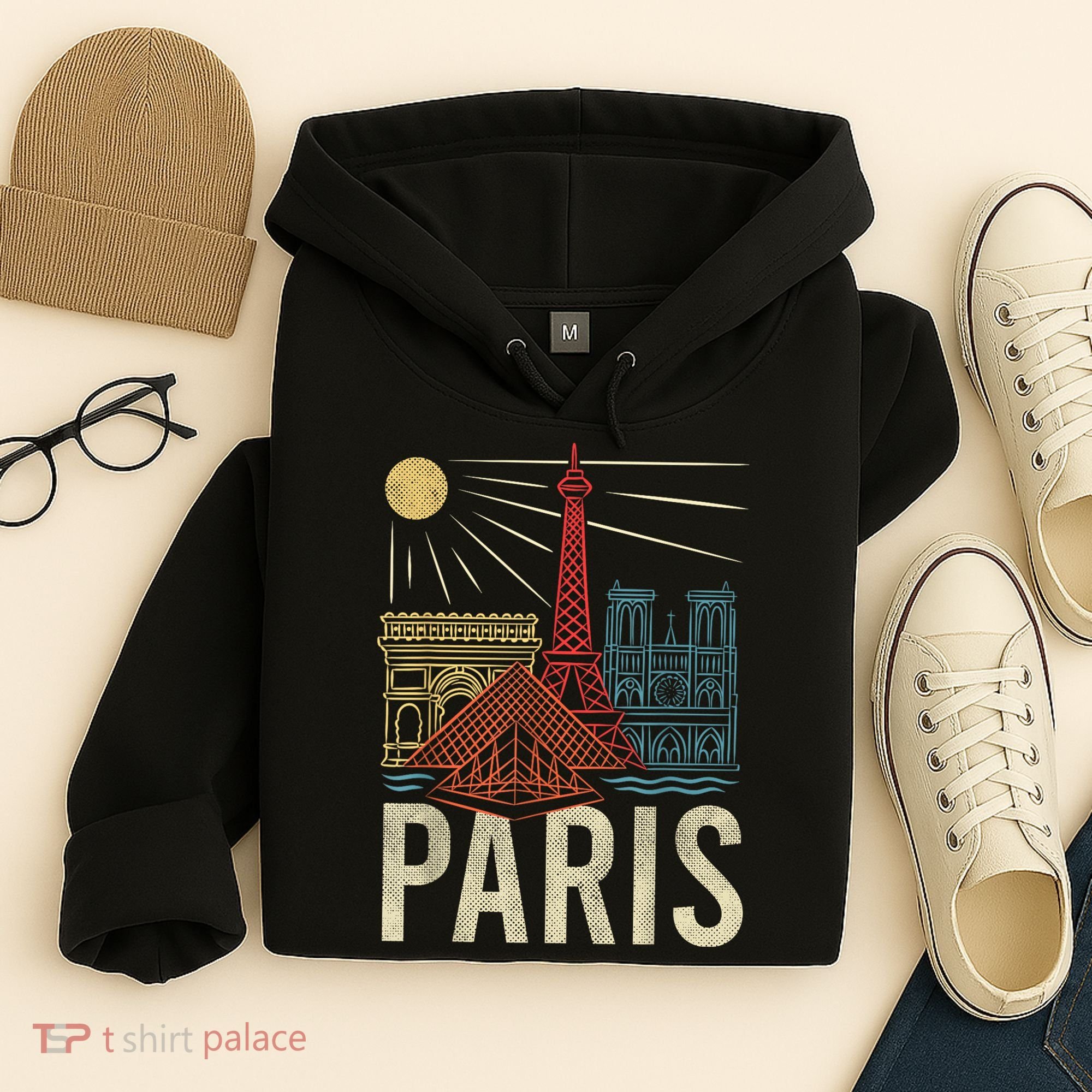 Paris France Paris Vacation Eiffel Tower Paris Souvenir Hoodie