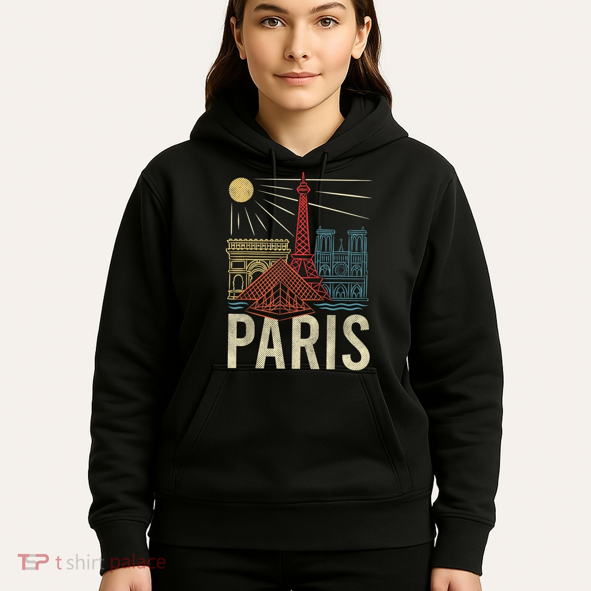 Paris France Paris Vacation Eiffel Tower Paris Souvenir Hoodie