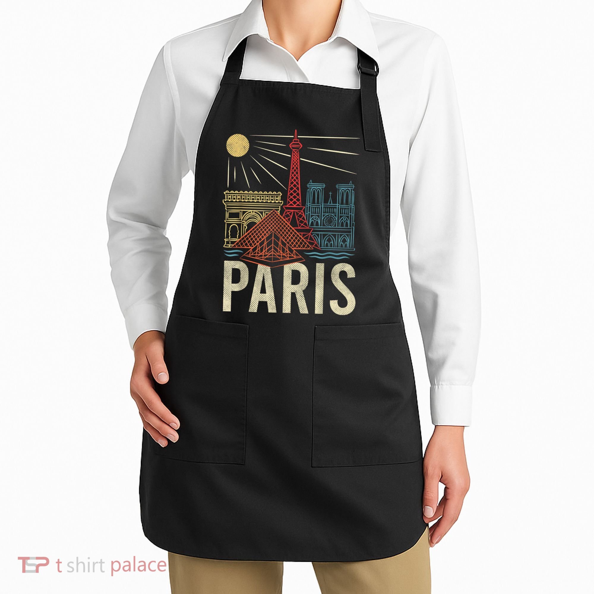 Paris France Paris Vacation Eiffel Tower Paris Souvenir Apron