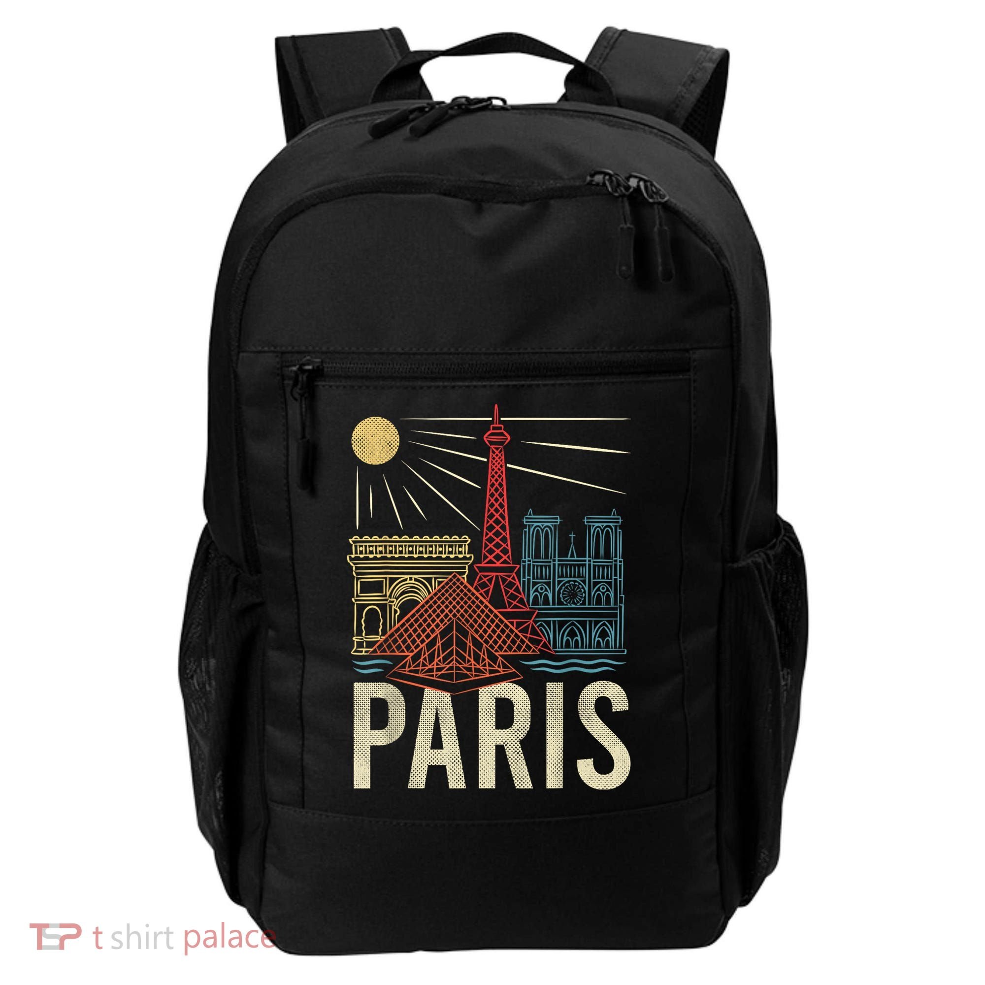 Paris France Paris Vacation Eiffel Tower Paris Souvenir Backpack