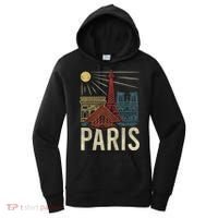 Paris France Paris Vacation Eiffel Tower Paris Souvenir Women's Hoodie thumb 0