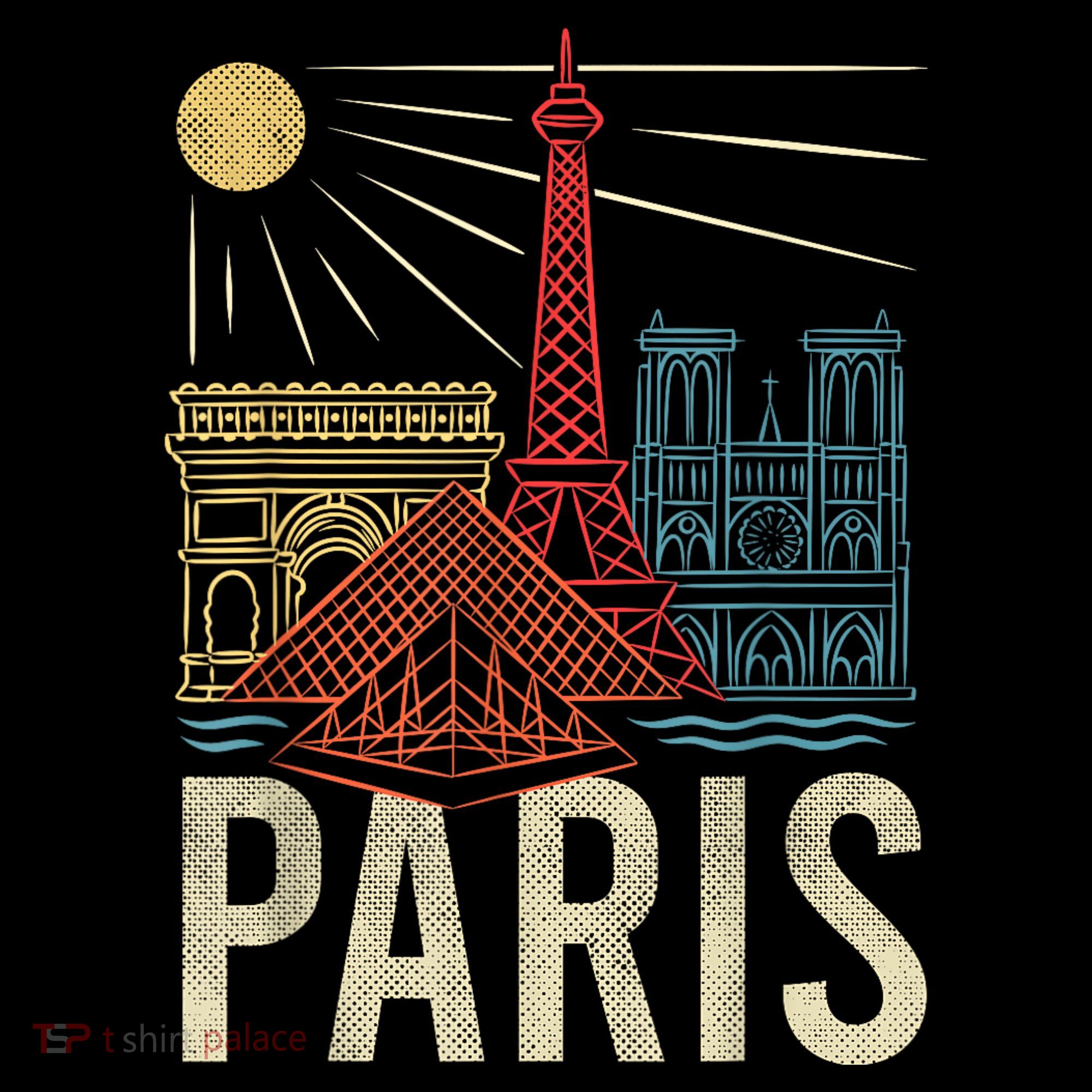 Paris France Paris Vacation Eiffel Tower Paris Souvenir Women's Hoodie