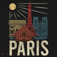 Paris France Paris Vacation Eiffel Tower Paris Souvenir Mousepad thumb 1