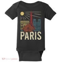 Paris France Paris Vacation Eiffel Tower Paris Souvenir Baby Bodysuit thumb 0