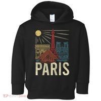 Paris France Paris Vacation Eiffel Tower Paris Souvenir Toddler Hoodie thumb 0