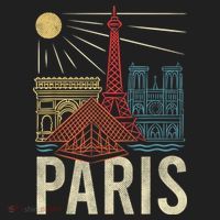 Paris France Paris Vacation Eiffel Tower Paris Souvenir Golf Towel thumb 3