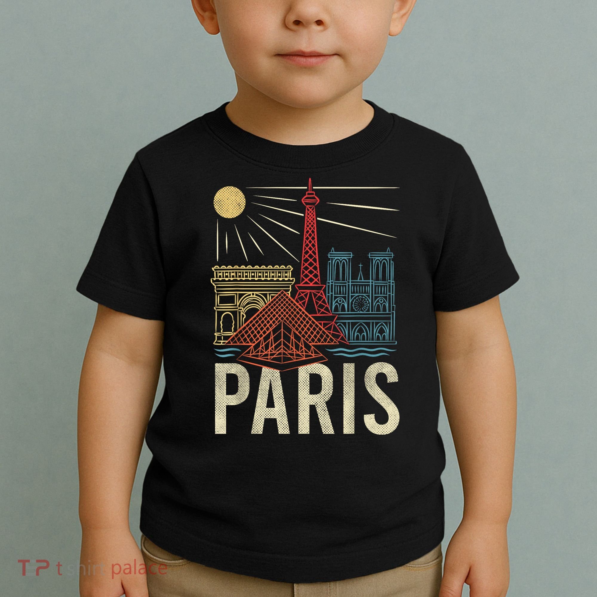 Paris France Paris Vacation Eiffel Tower Paris Souvenir Toddler T-Shirt
