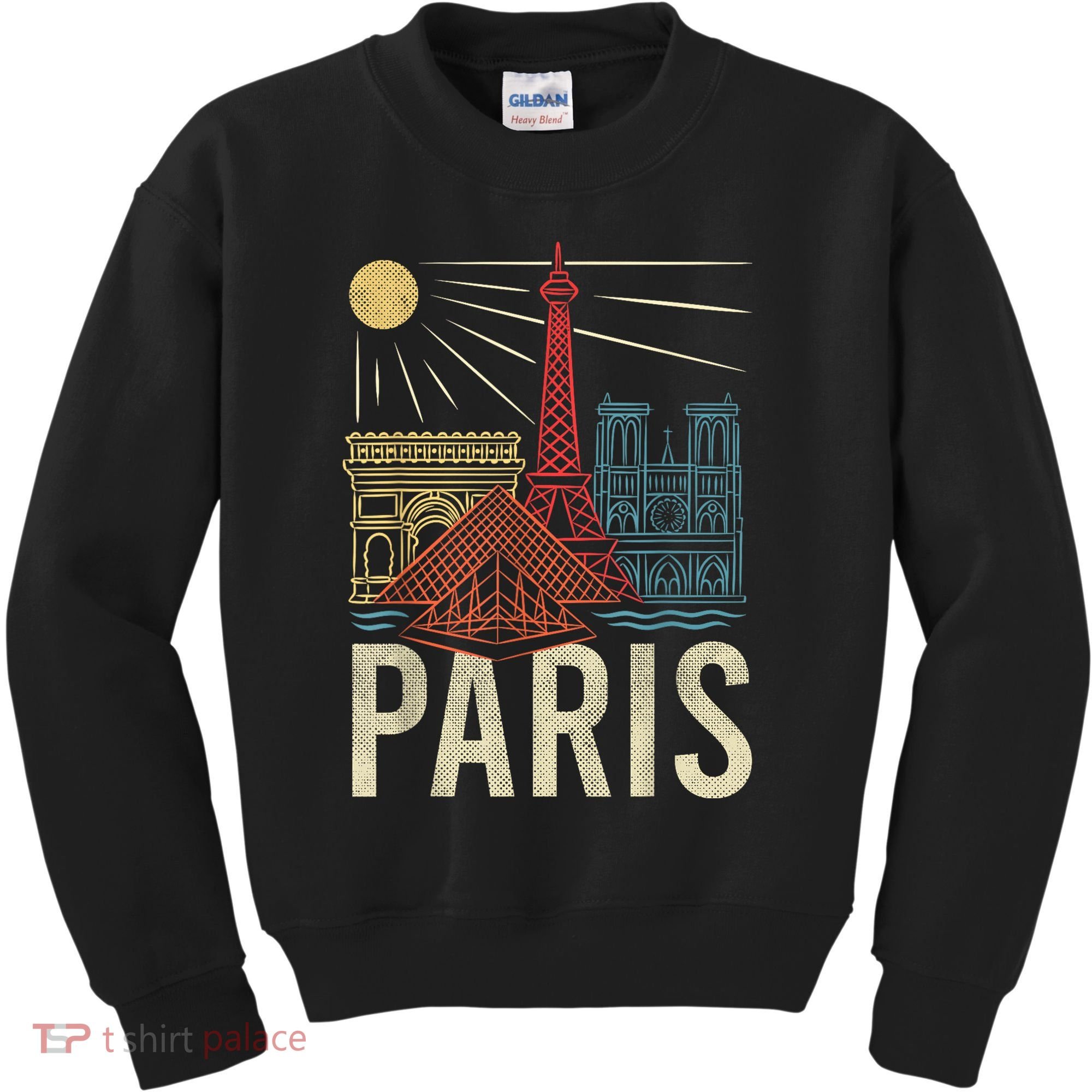 Paris France Paris Vacation Eiffel Tower Paris Souvenir Kids Sweatshirt