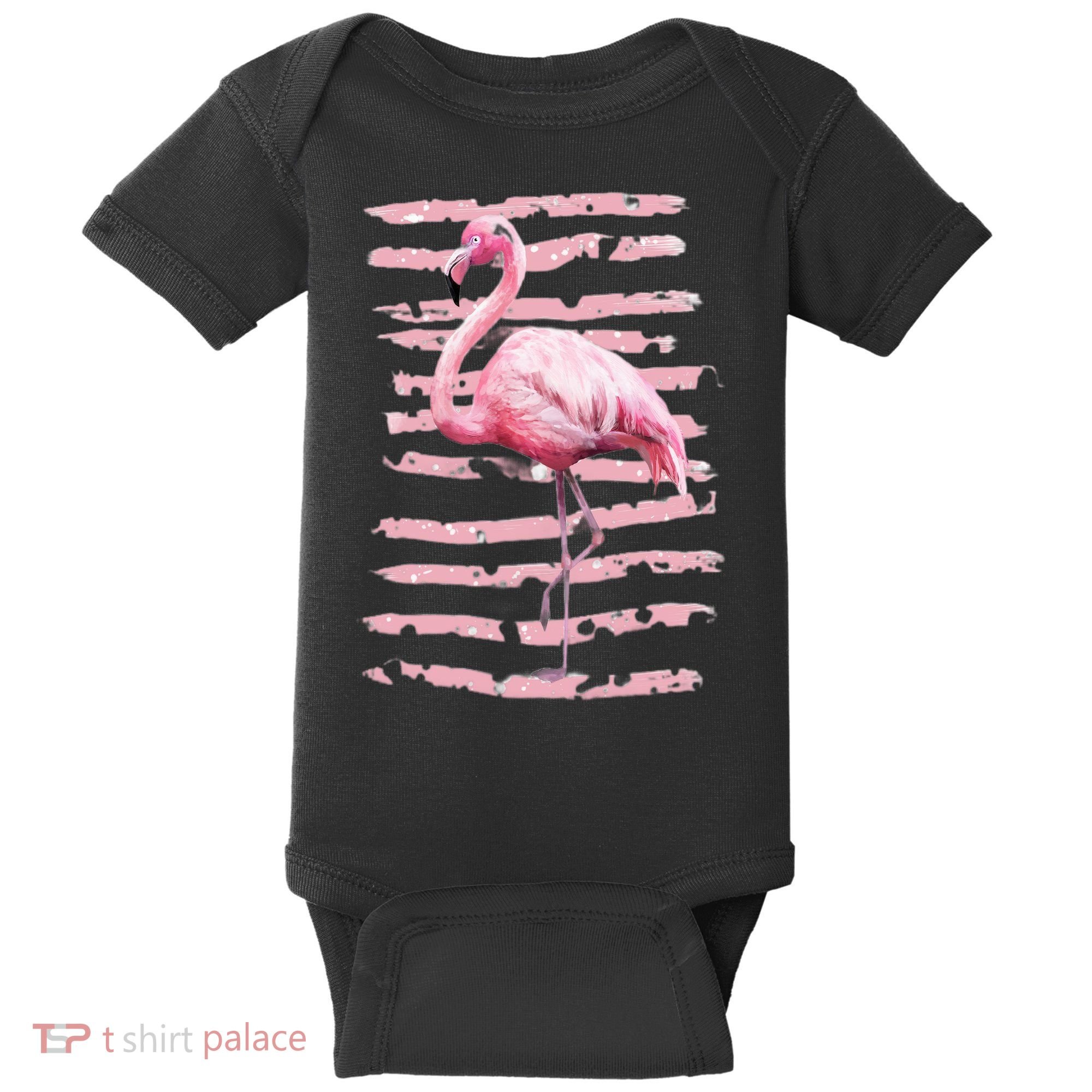 Pink Flamingo Baby Bodysuit