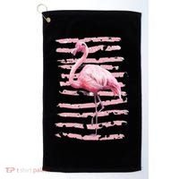 Pink Flamingo Golf Towel thumb 0