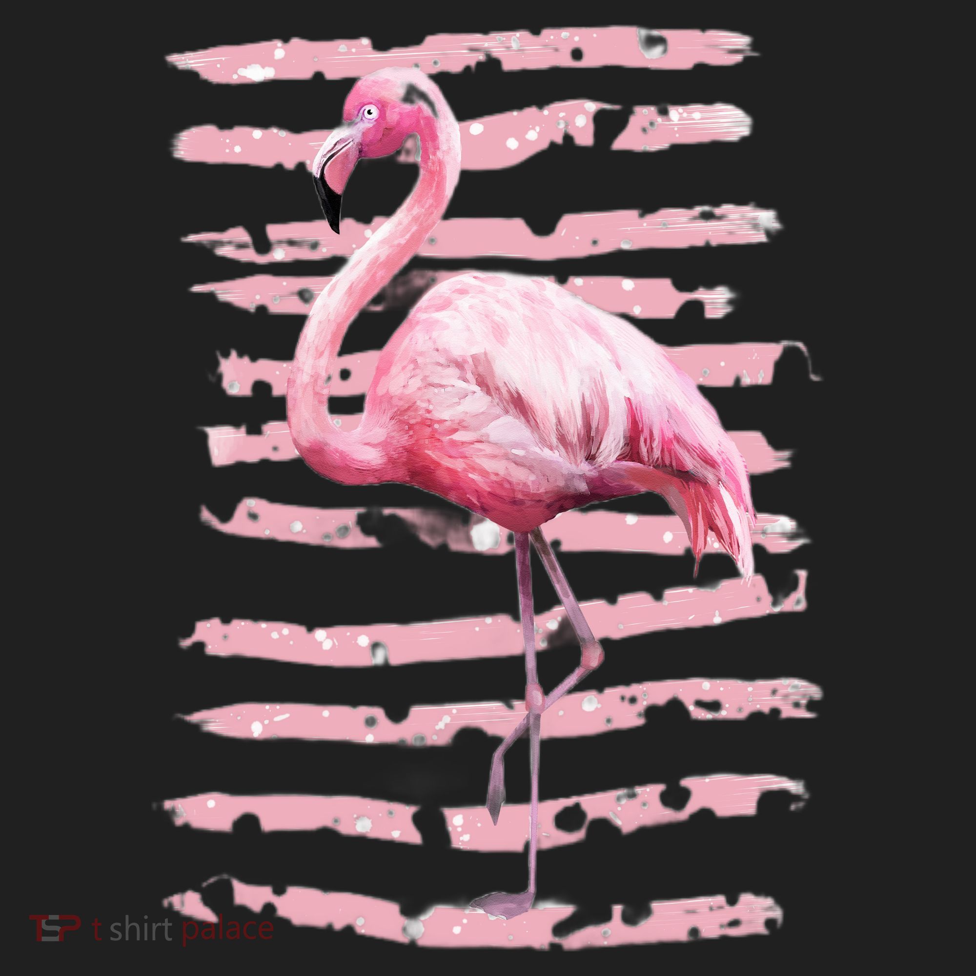 Pink Flamingo Golf Towel