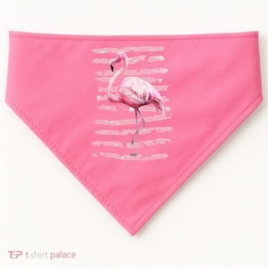 Pink Flamingo USA-Made Doggie Bandana