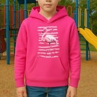 Pink Flamingo Kids Hoodie thumb 2