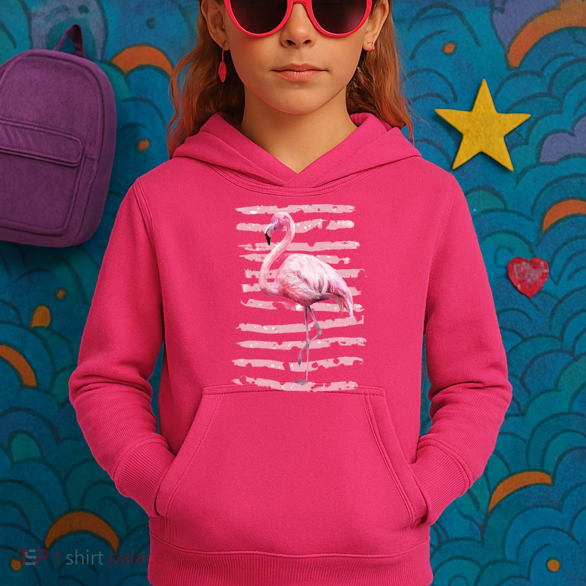 Pink Flamingo Kids Hoodie