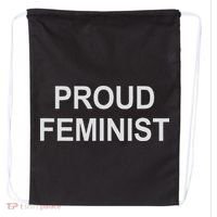 Proud Feminist Drawstring Bag thumb 0