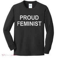 Proud Feminist Kids Long Sleeve Shirt thumb 0