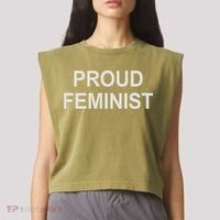 Proud Feminist Garment-Dyed Women's Muscle Tee thumb 2
