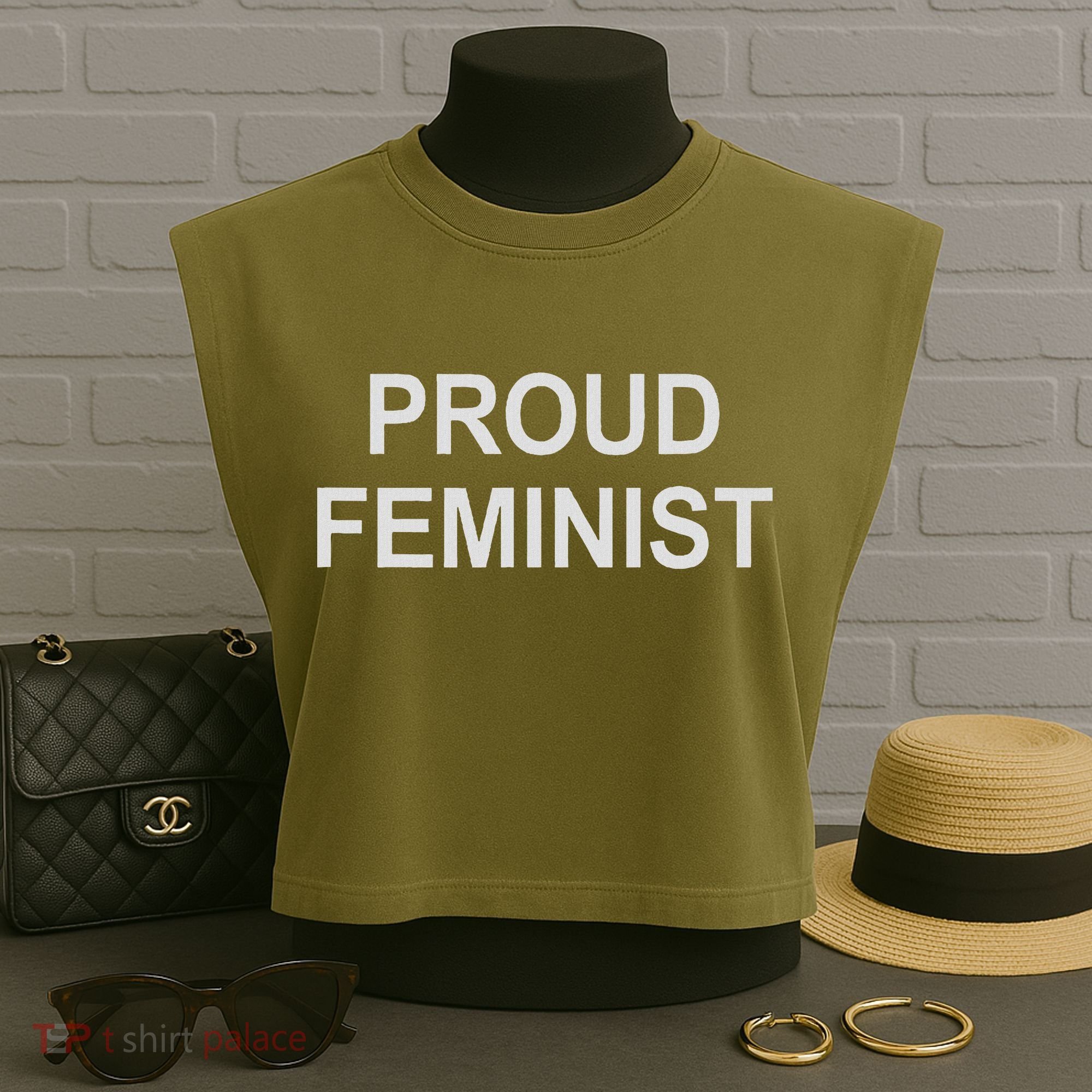 Proud Feminist Garment-Dyed Women's Muscle Tee
