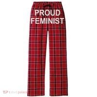 Proud Feminist Women's Flannel Plaid Pajama Pants thumb 0