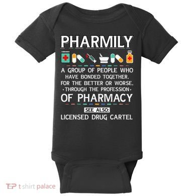 Pharmily Funny Pharmacy Technician Pharmacist Baby Bodysuit